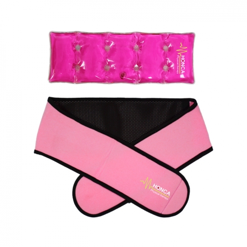 Wholesale lower back gel heat massage click pad with pouch